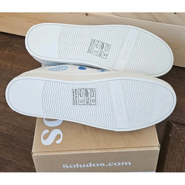 Soludos Women's White Evil Eye Ibiza Sneaker. Size 7 New In Box — image 5 of 6
